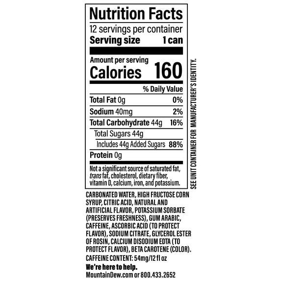 DIRTY MOUNTAIN DEW (12 pk CAN)