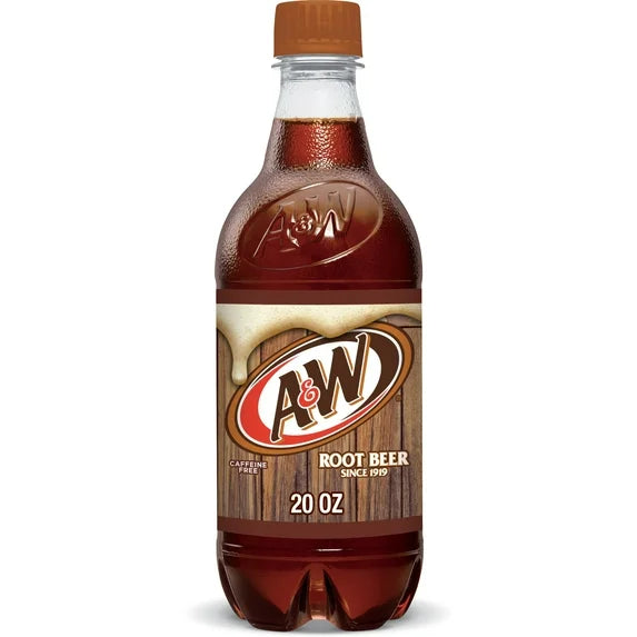 A&W ROOT BEER SODA 20 OZ
